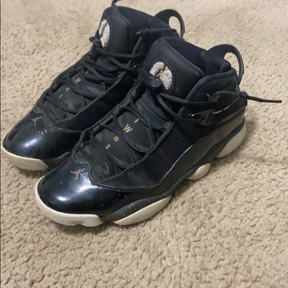 AIR JORDAN 6 RINGS 'BLACK METALLIC GOLD' - Picture 1 of 3